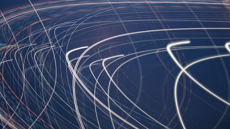 Abstract light trails