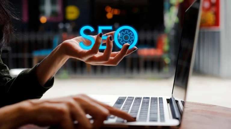 SEO, Laptop, Hands