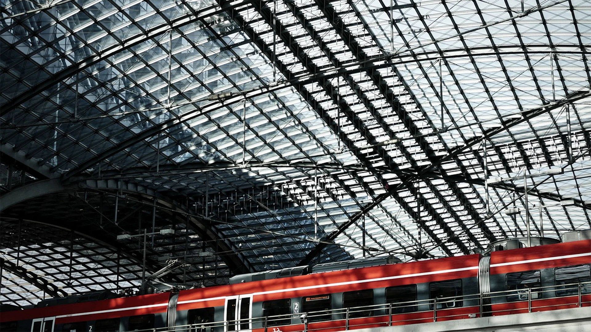 Railway station interior. Engineering. Technical SEO. Engineering.